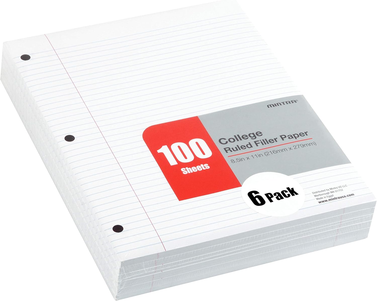 Paper Punch 3 Hole - College Ruled Loose Leaf Filler Paper
