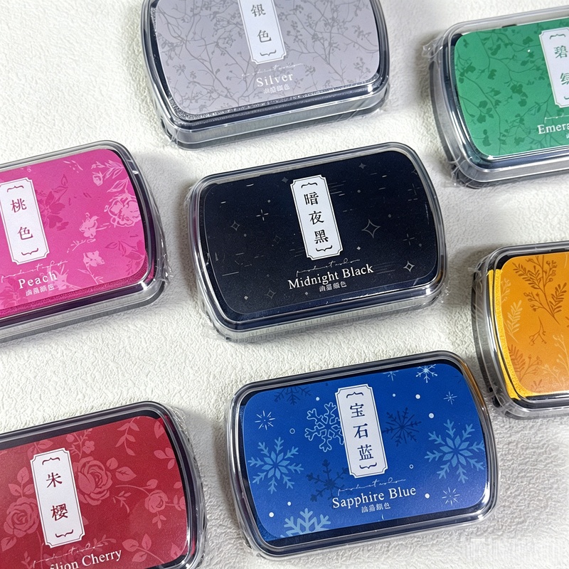 Self Inking Stamp - 1pc Oil-Based Ink Pad, Colorful Stamp