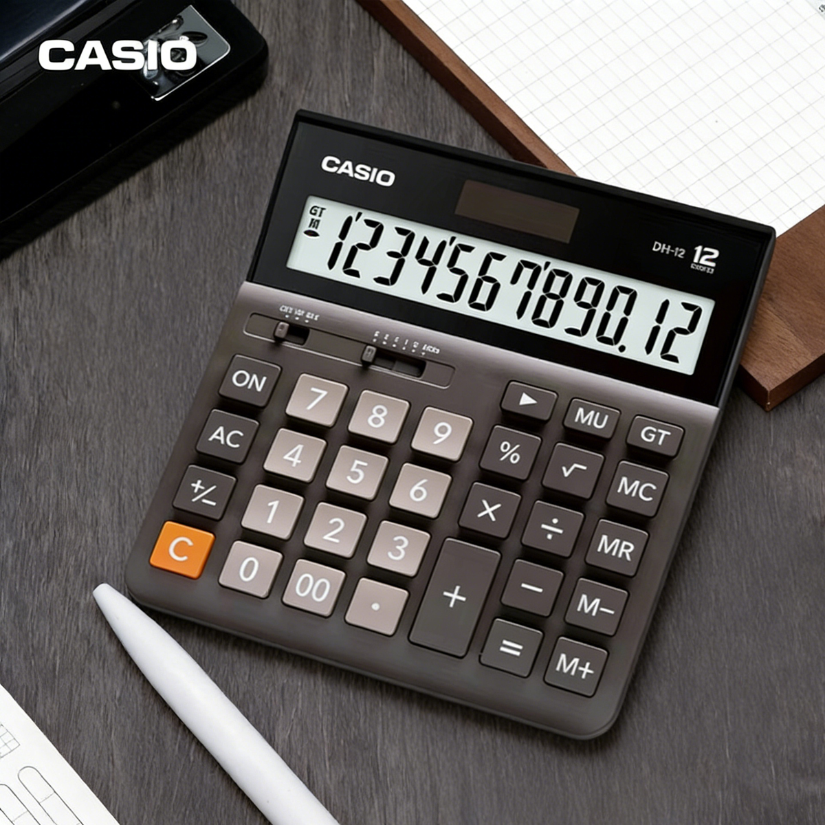 Stationery Supply Business - Casio MH-12 business office solar large-button