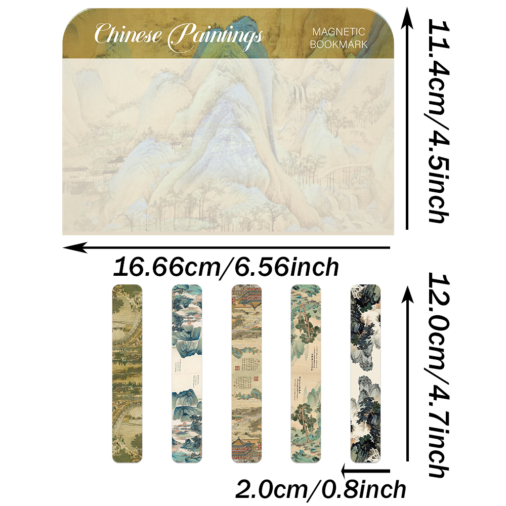 5PCS Chinese Ancient Style Mag – Bookmark Magnetic Clip Bewertung und Preis