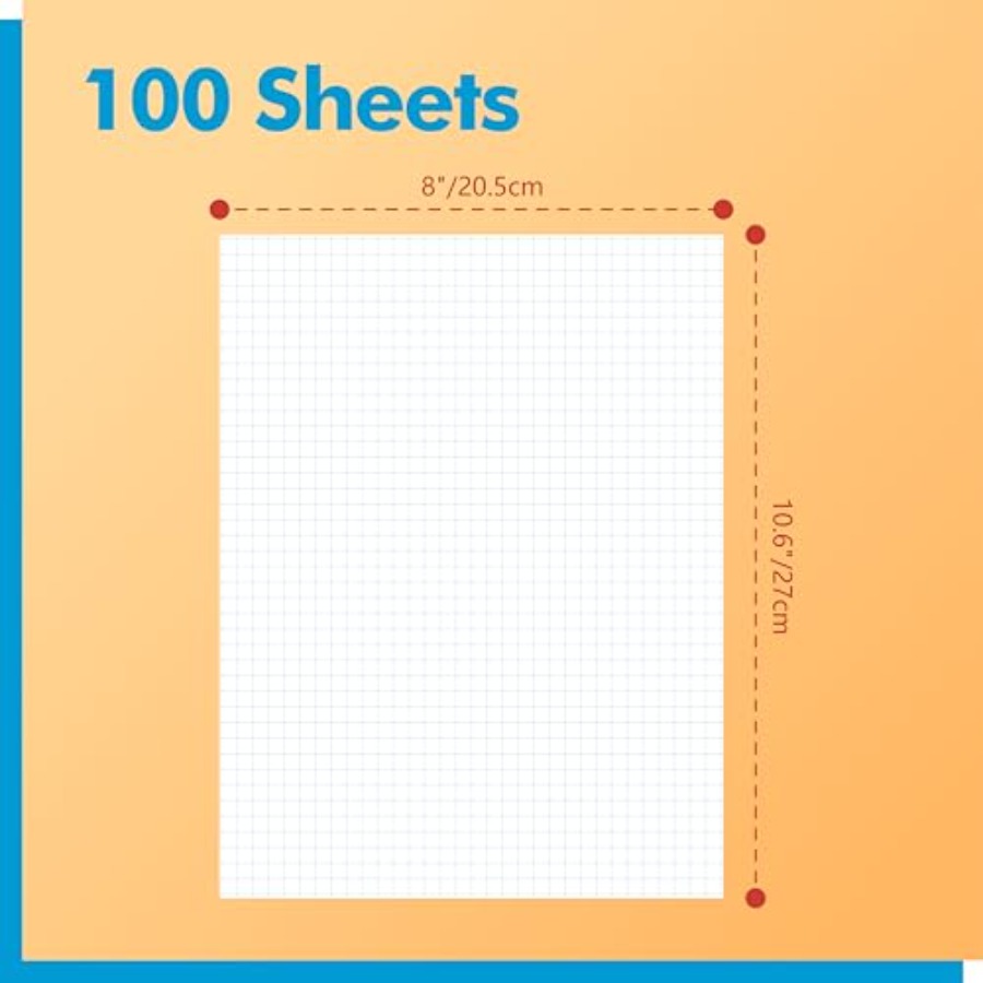100 Sheets Graph Paper Double- – Graph Paper Pad Bewertung und Preis