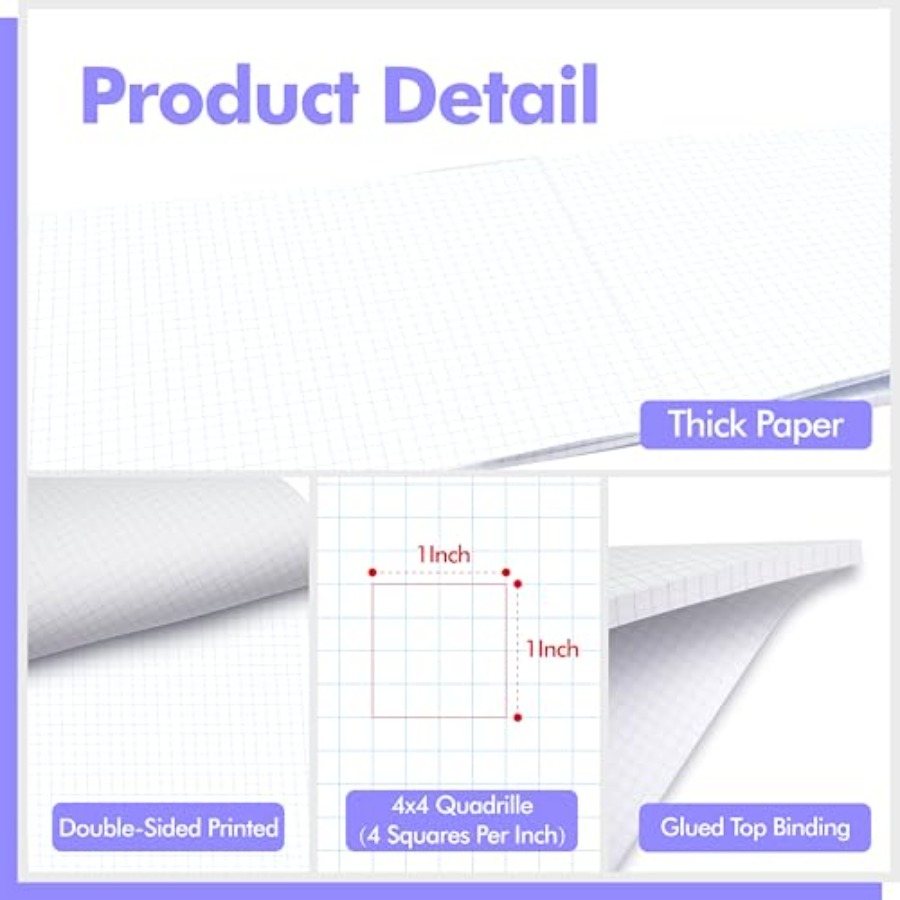 100 Sheets Graph Paper Double- – Graph Paper Pad Bewertung und Preis