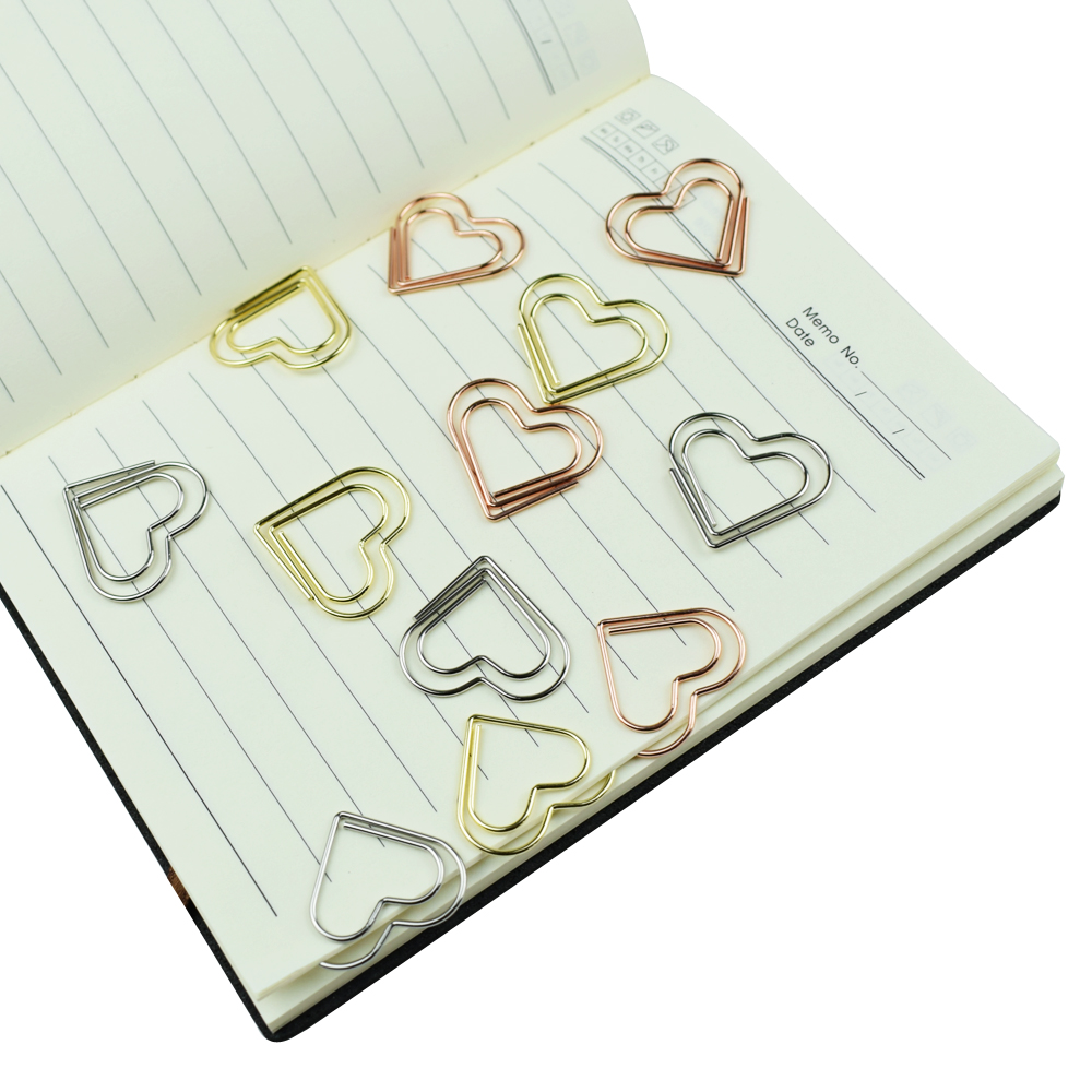12-Piece Set Heart Paper Clips – Binder Clip Assorted Bewertung und Preis