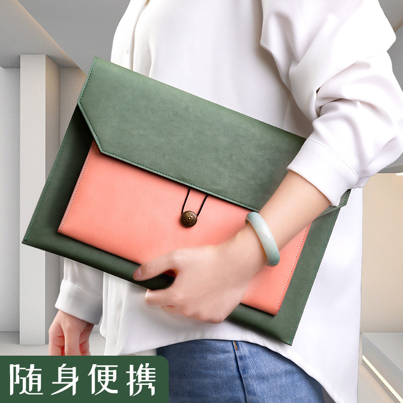 Leather File Bag A4 Paper File – Portfolio Folder Zip Bewertung und Preis