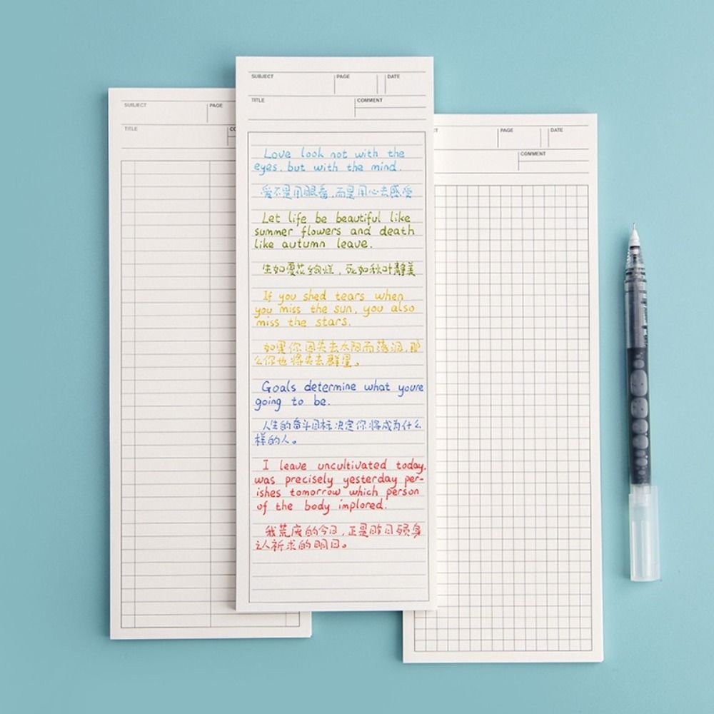 Simple Non-sticky Long Notepad – Graph Paper Pad Bewertung und Preis