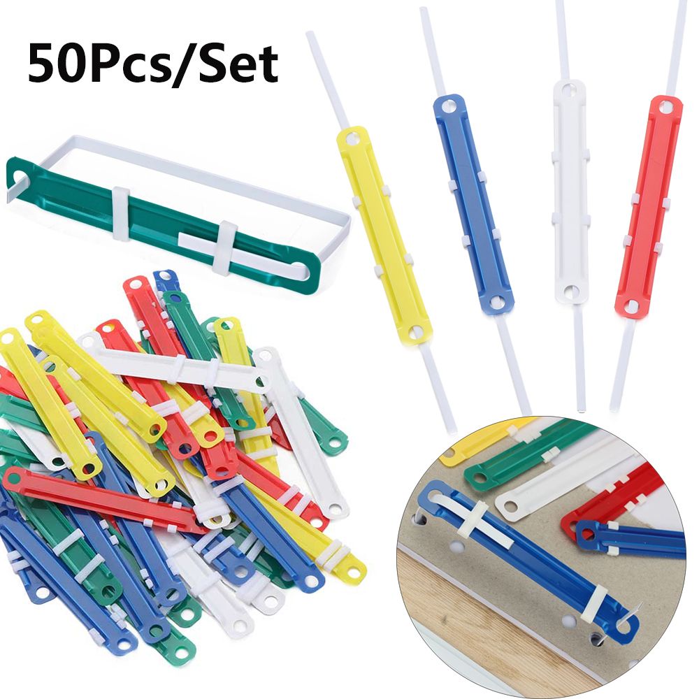50 PCs/Set File Paper Fastener – Binder Clip Assorted Bewertung und Preis