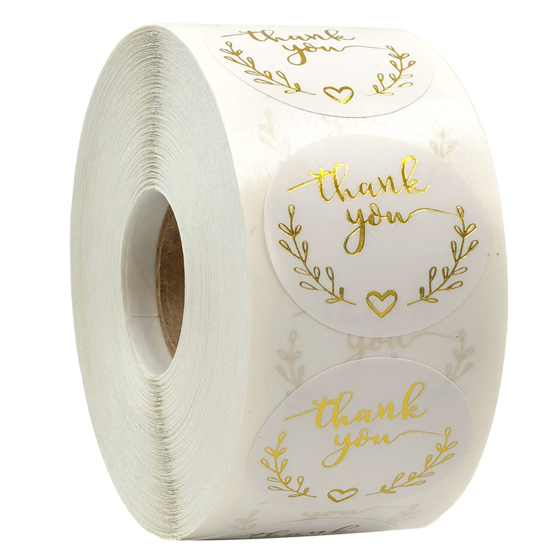 100-500pcs Gold Thank You Stic – Stationery Supply Business Bewertung und Preis