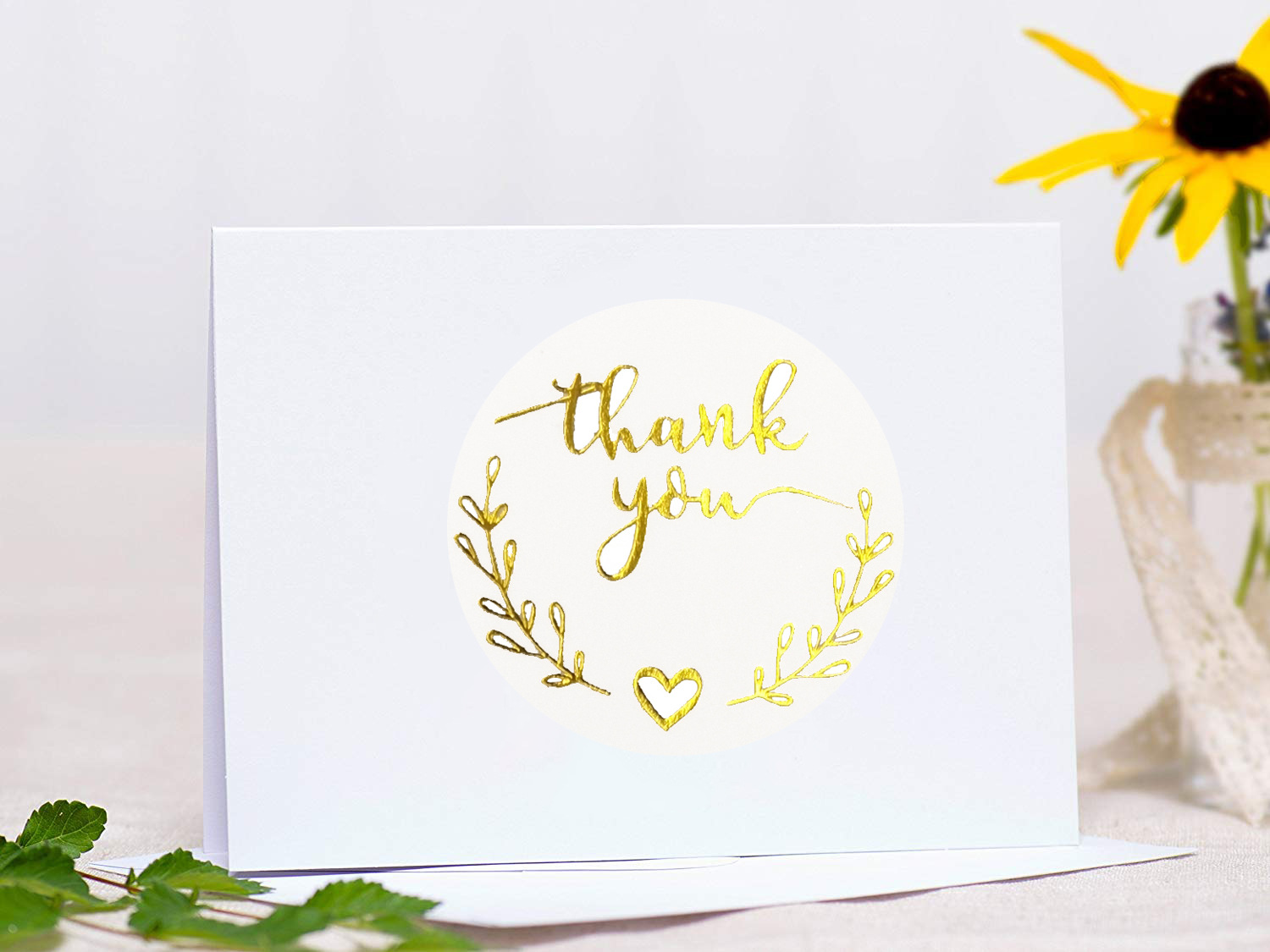 100-500pcs Gold Thank You Stic – Stationery Supply Business Bewertung und Preis