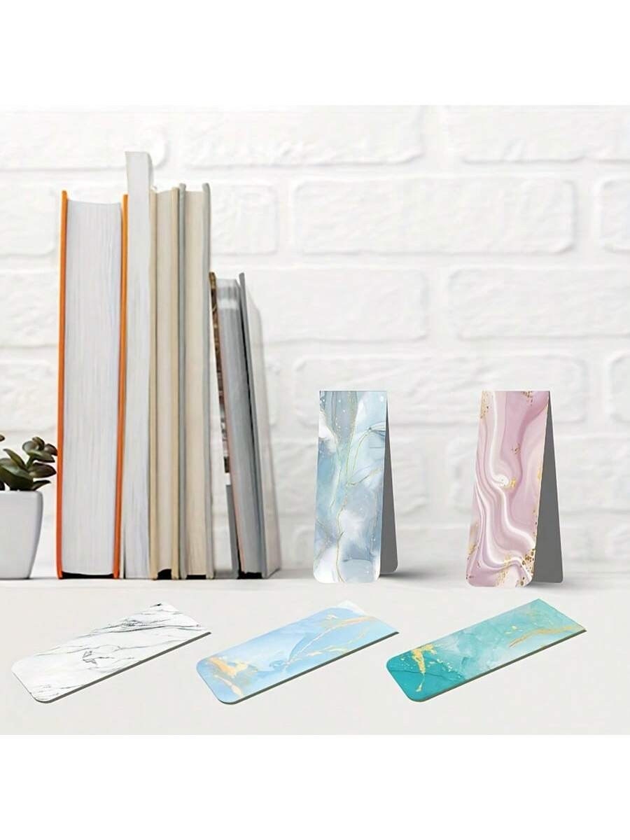 10pcs Assorted Marble Design M – Bookmark Magnetic Clip Bewertung und Preis