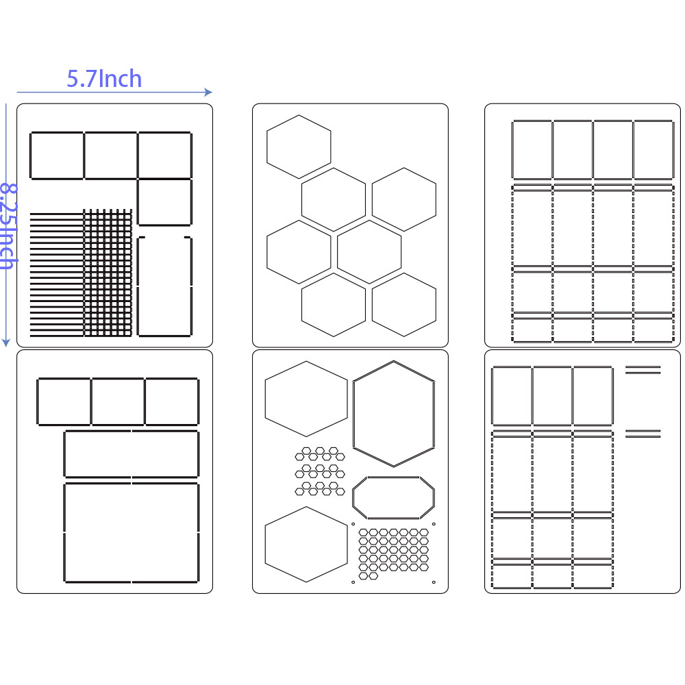 6Pack Reusable Plastic Weekly  – Notebook Dotted A5 Bewertung und Preis