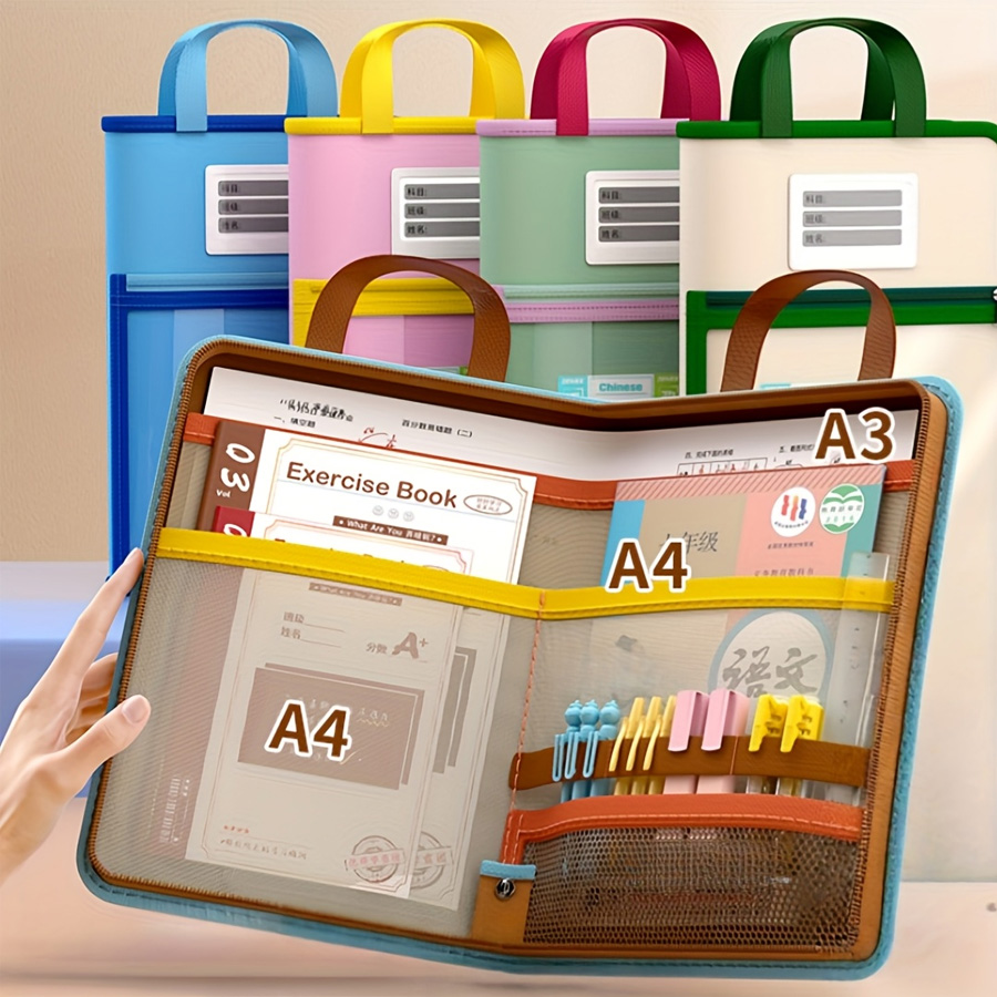 L-shaped A4 file bag, large op – Portfolio Folder Zip Bewertung und Preis