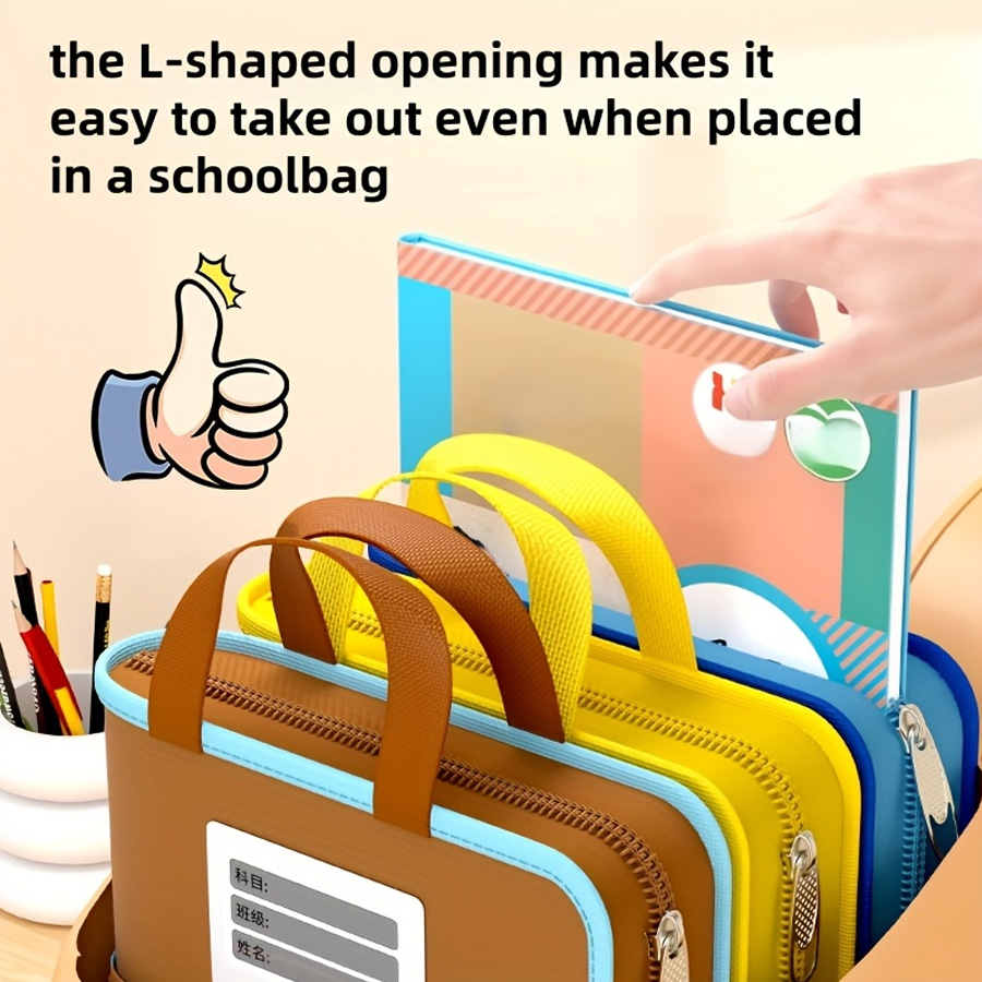 L-shaped A4 file bag, large op – Portfolio Folder Zip Bewertung und Preis
