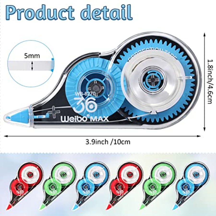54 Pack Correction Tape Bulk W – Correction Fluid White Bewertung und Preis