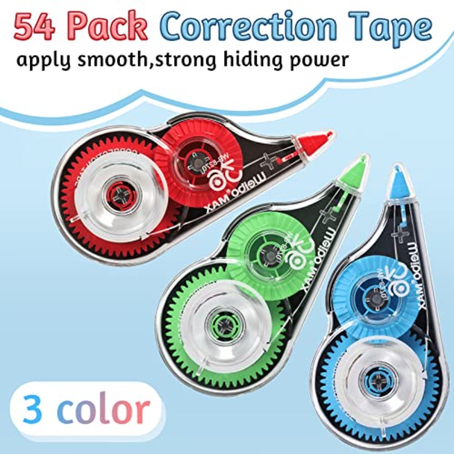 54 Pack Correction Tape Bulk W – Correction Fluid White Bewertung und Preis