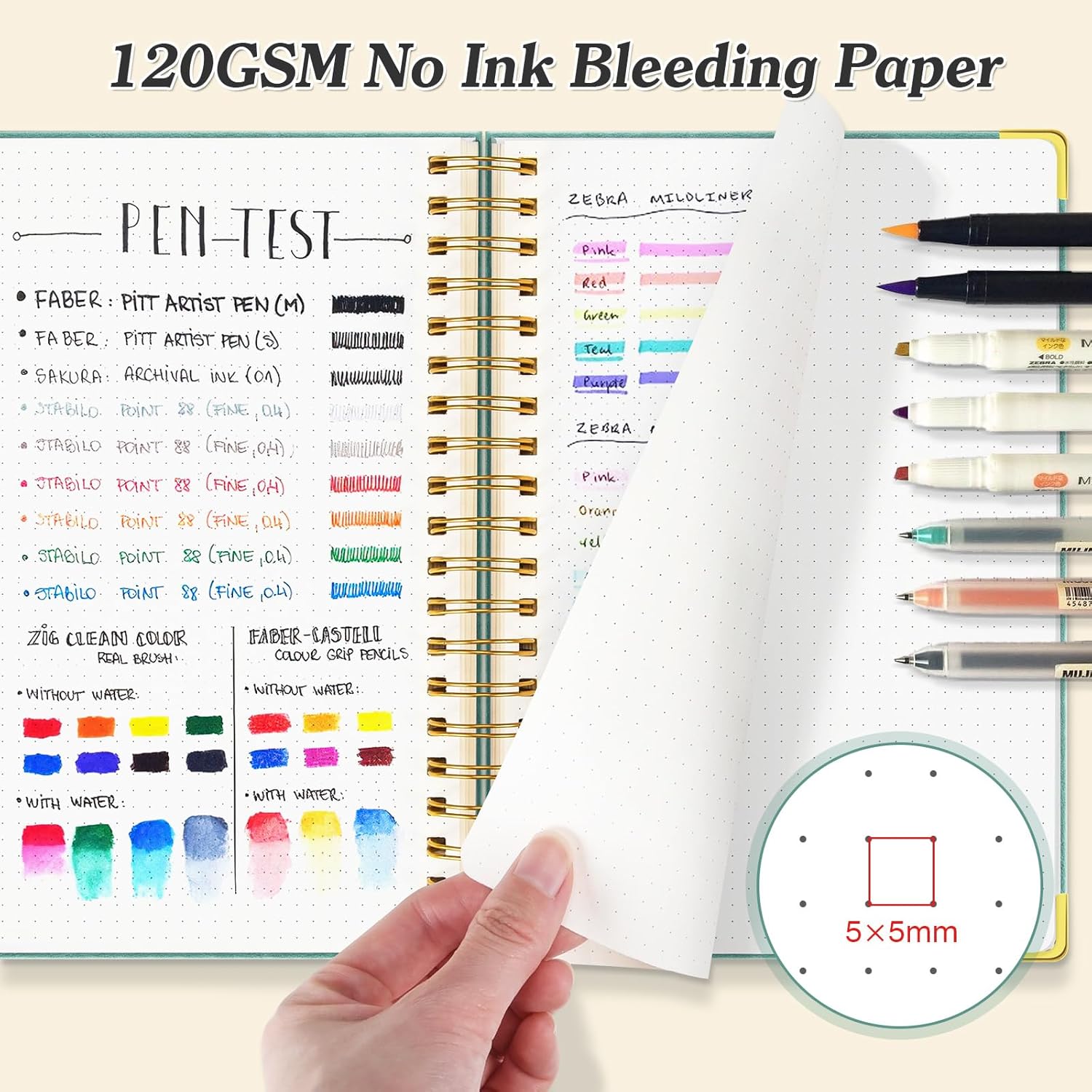 A5 Dotted Journal Spiral Noteb – Notebook Dotted A5 Bewertung und Preis