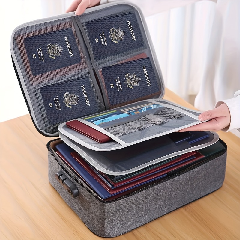 Lockable File Storage Bag,3-La – Portfolio Folder Zip Bewertung und Preis