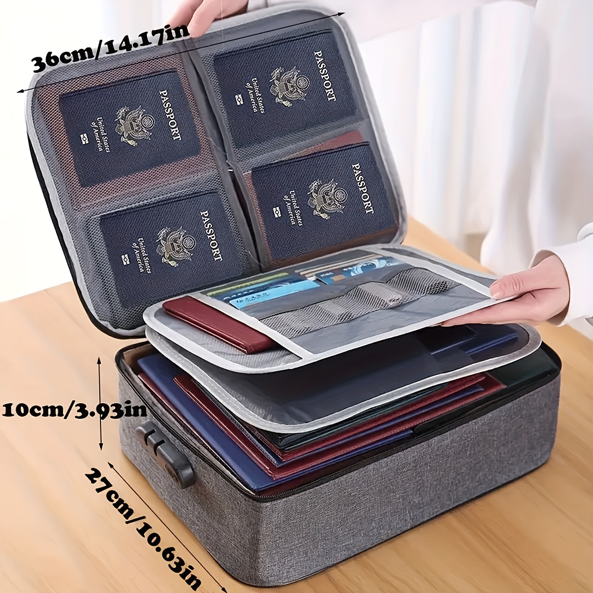 Lockable File Storage Bag,3-La – Portfolio Folder Zip Bewertung und Preis