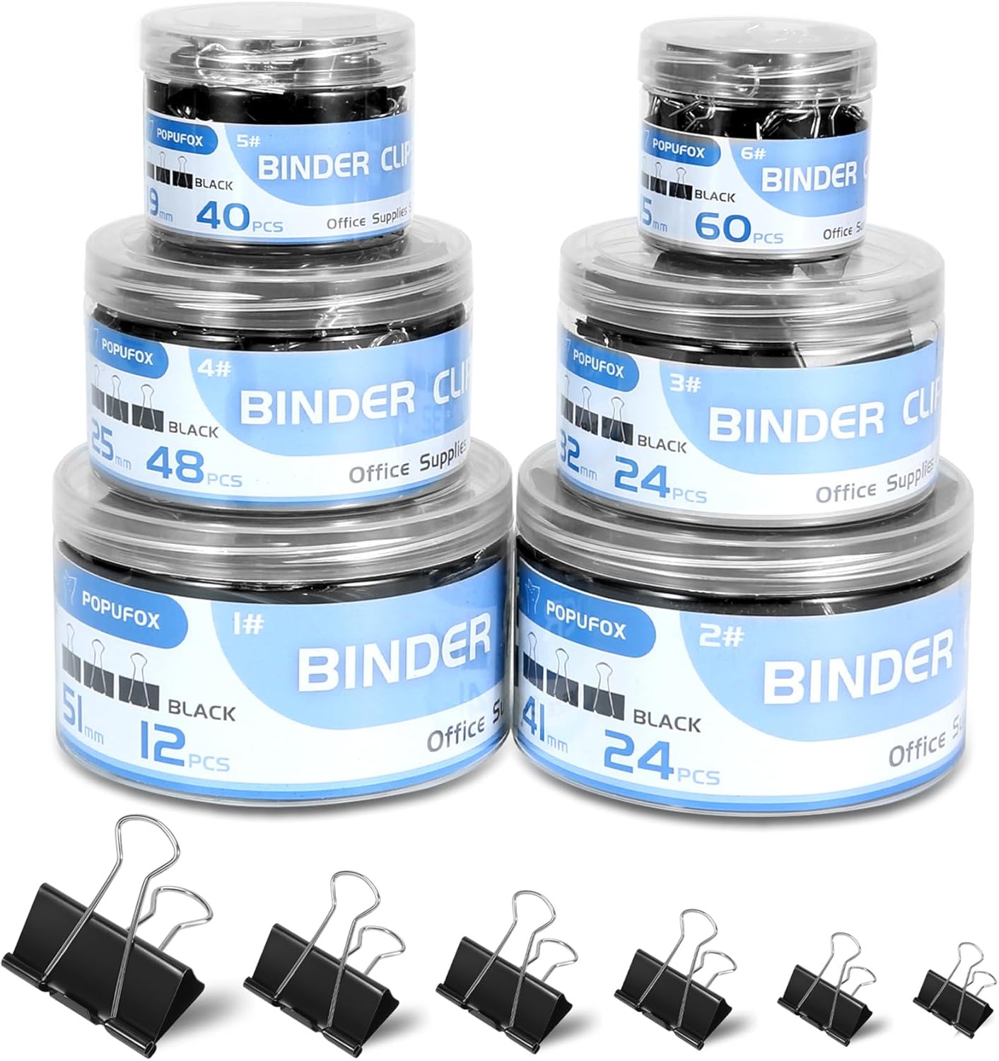 Binder Clips 208 PCS Assorted  – Binder Clip Assorted Bewertung und Preis
