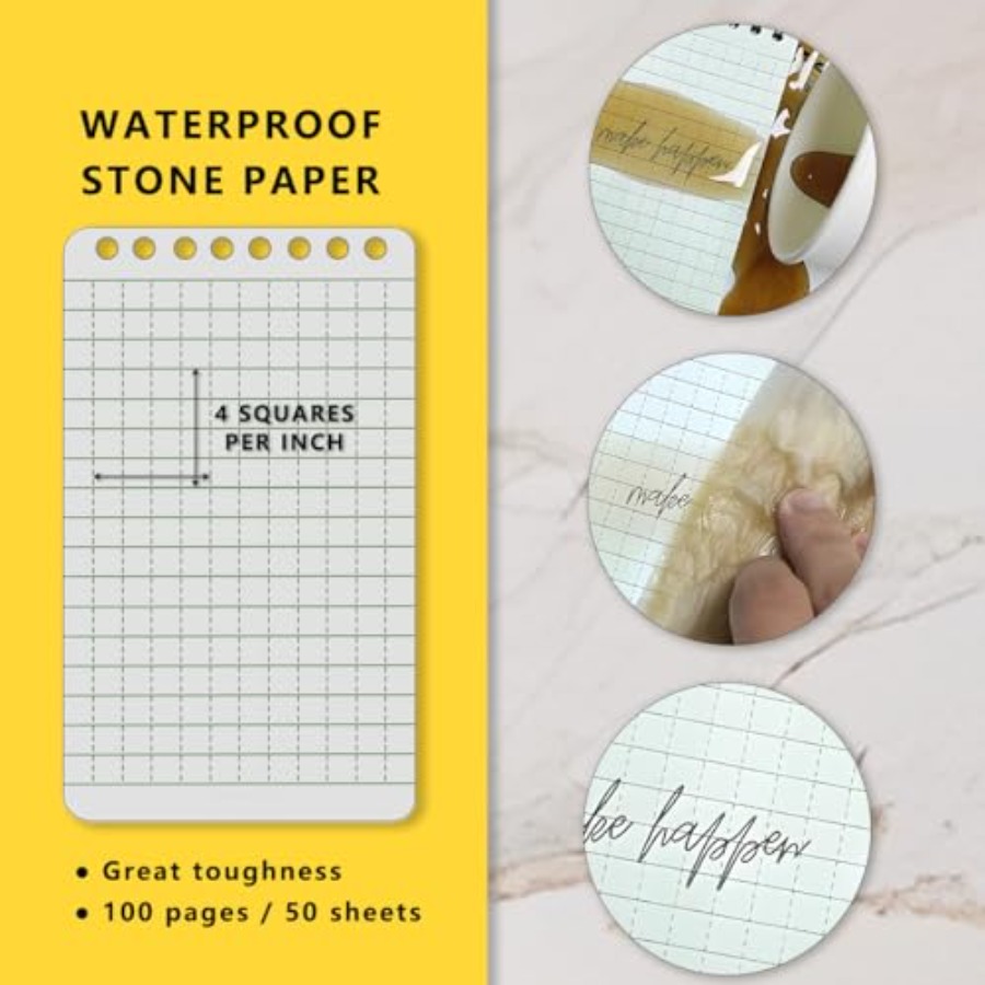4PCS Waterproof Spiral Noteboo – Graph Paper Pad Bewertung und Preis