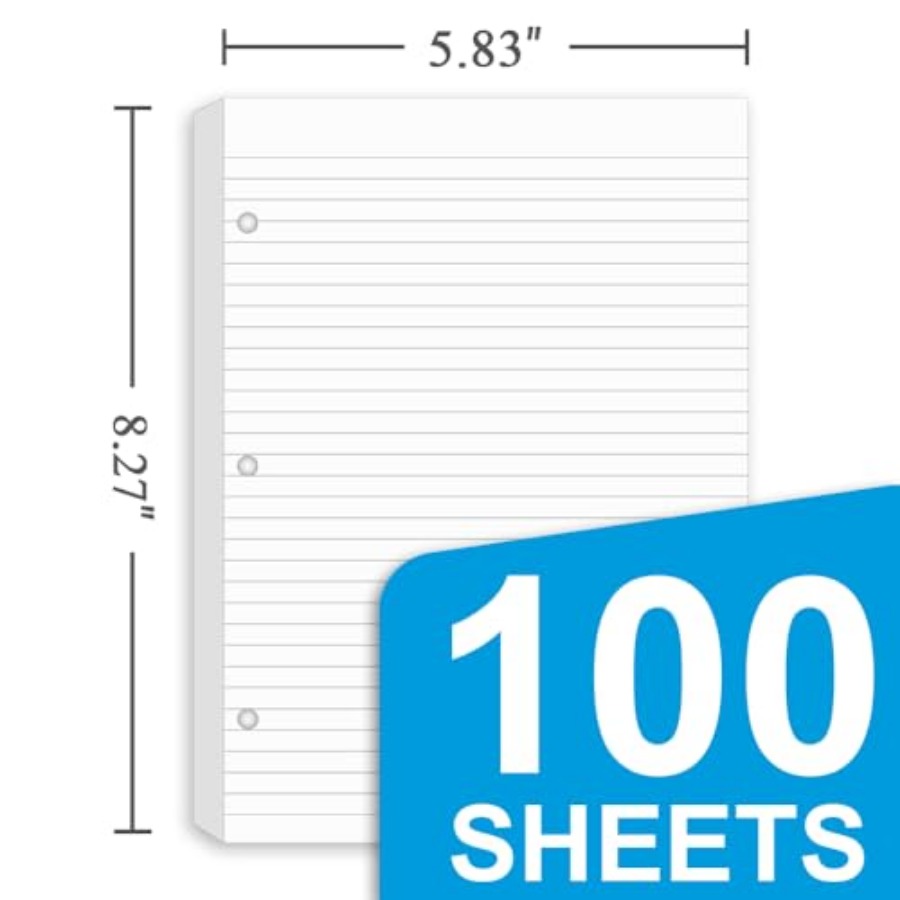 3 Pack Half Letter Lined Paper – Paper Punch 3 Hole Bewertung und Preis