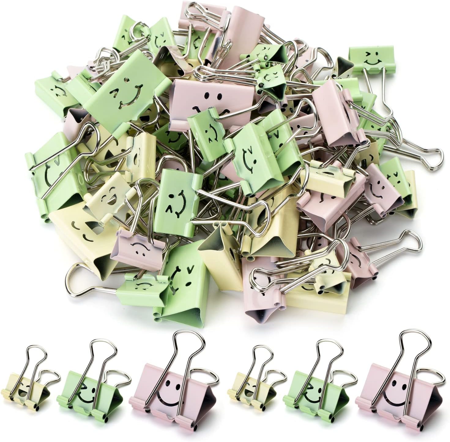 Smiley Binder Clips 80 Pack, A – Binder Clip Assorted Bewertung und Preis