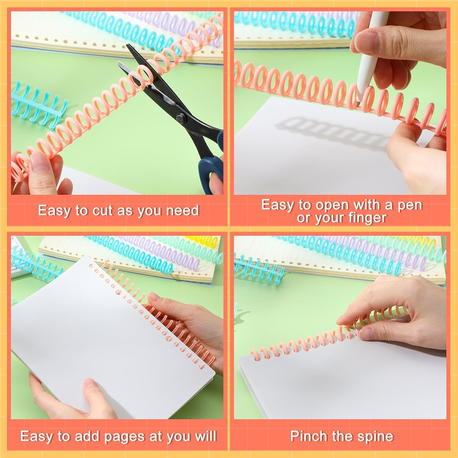 50 Pcs Comb Binding Spines 1/2 – Binding Comb Plastic Bewertung und Preis