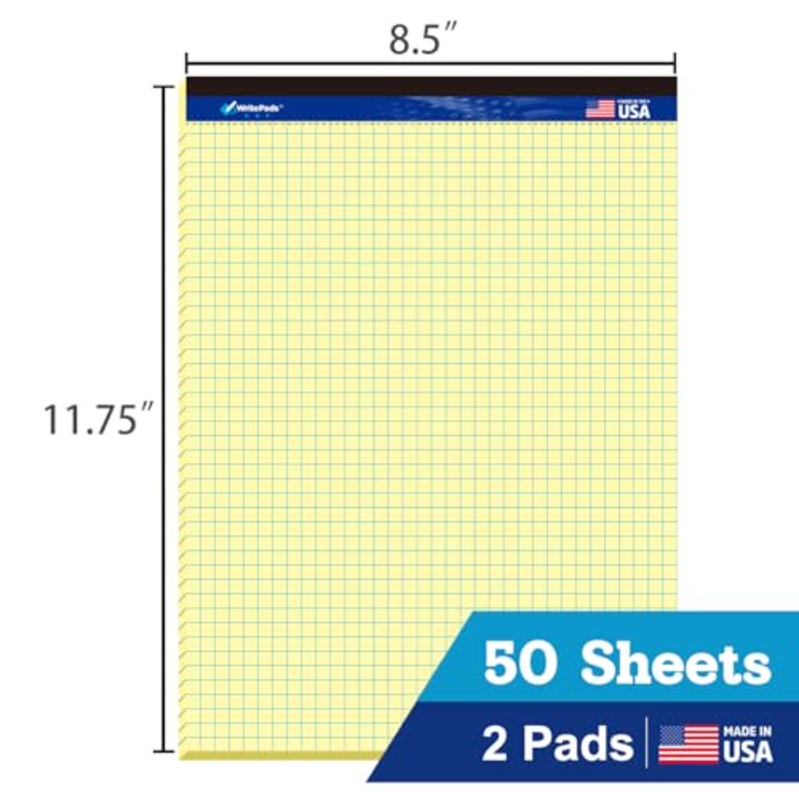 Graph Paper Pads 8.5 x 11, 4x4 – Graph Paper Pad Bewertung und Preis