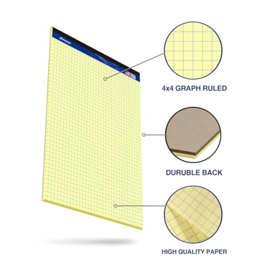 Graph Paper Pads 8.5 x 11, 4x4 – Graph Paper Pad Bewertung und Preis