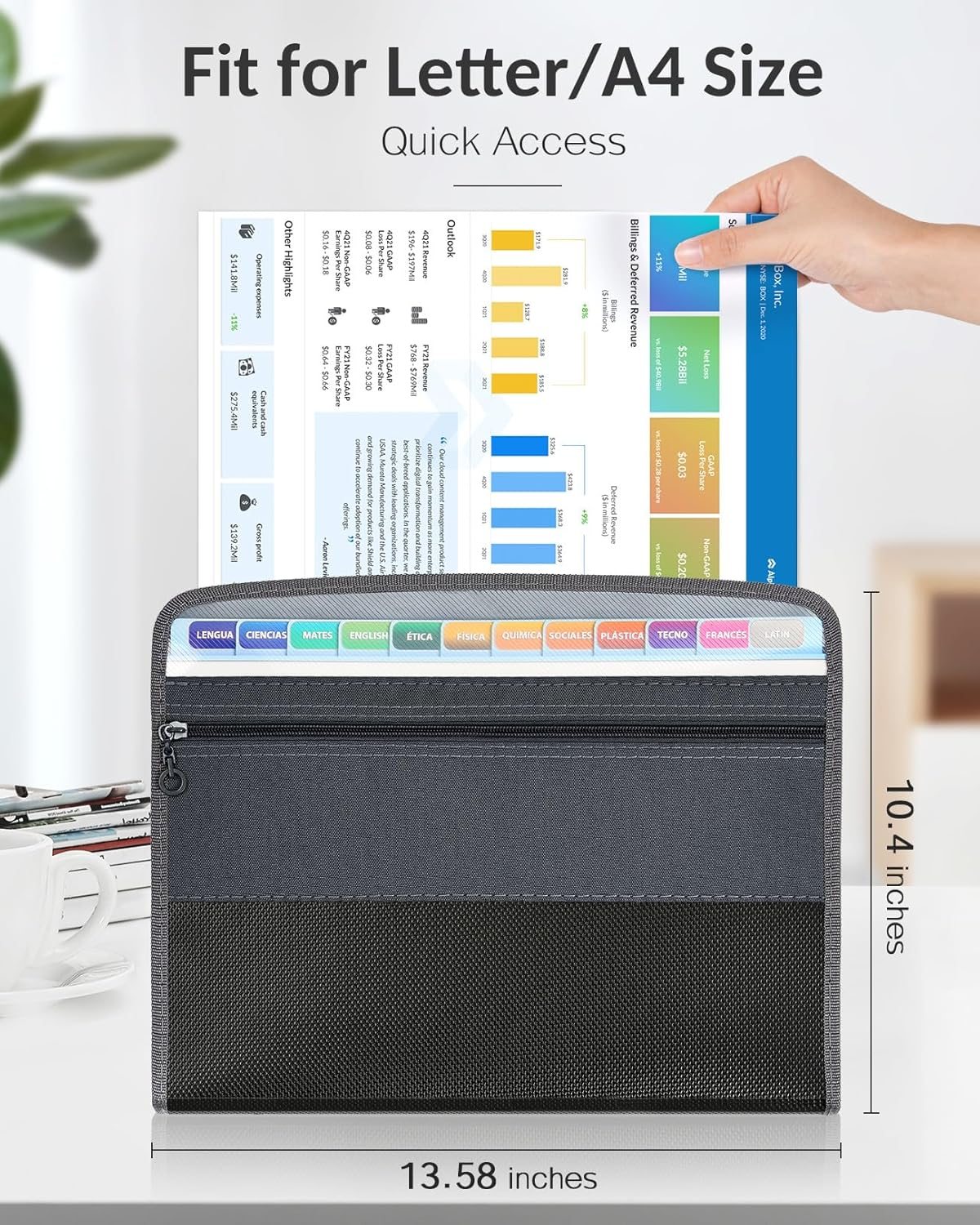 Accordion File Organizer with  – Portfolio Folder Zip Bewertung und Preis