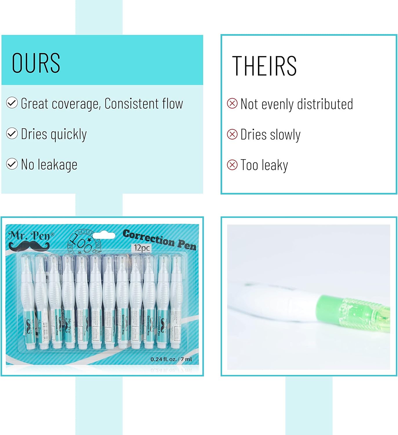 Correction Pens, 12 Pack, Need – Correction Fluid White Bewertung und Preis