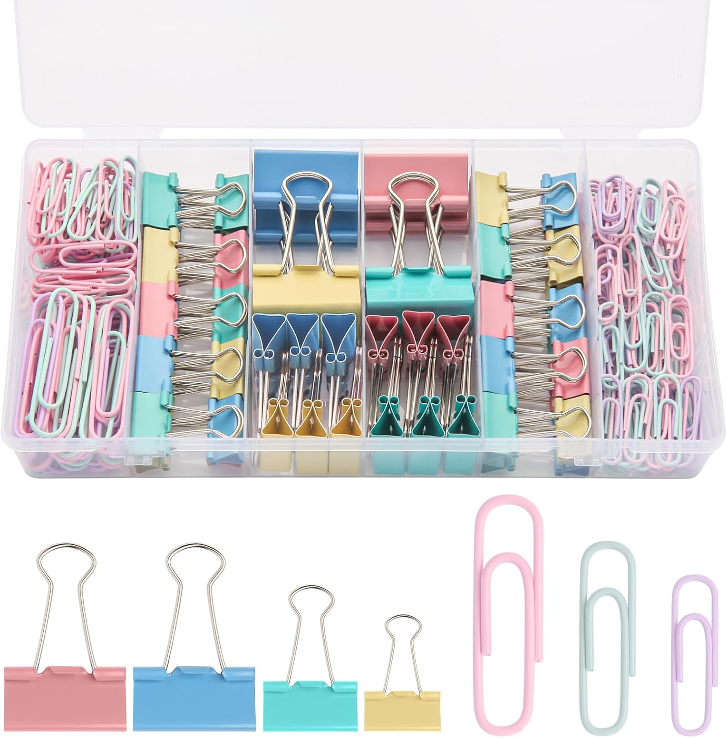 240PCS Colored Assorted Paper  – Binder Clip Assorted Bewertung und Preis