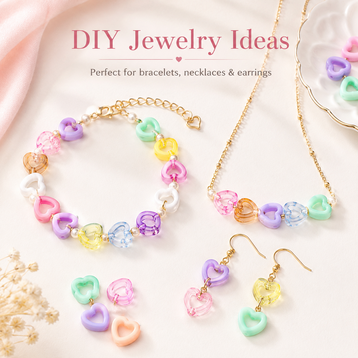 30Pcs Multicolor Clear Heart A – Stationery Supplier Bewertung und Preis