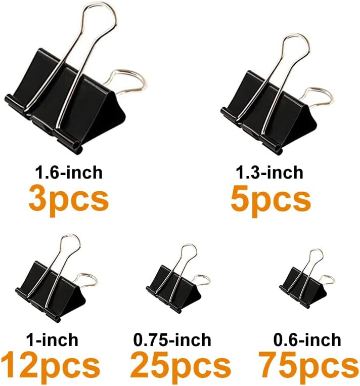 120Pcs Binder Clips Assorted S – Binder Clip Assorted Bewertung und Preis