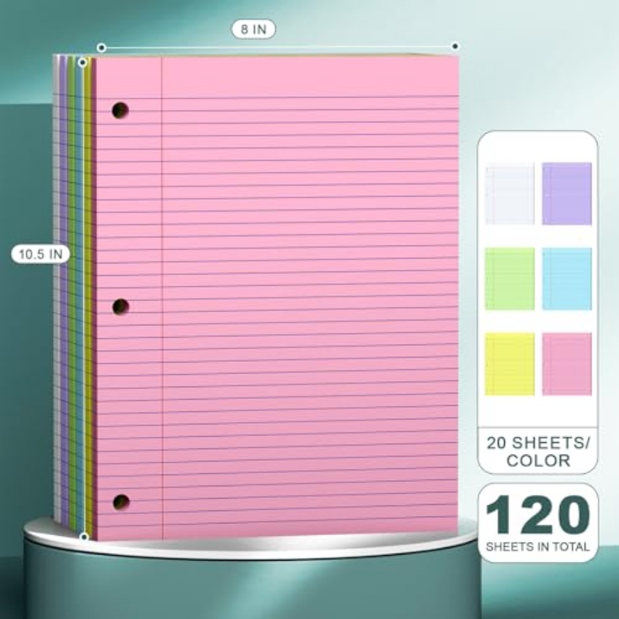 Note Pads 8 X 10.5 Loose Leaf  – Paper Punch 3 Hole Bewertung und Preis