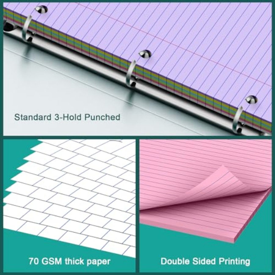 Note Pads 8 X 10.5 Loose Leaf  – Paper Punch 3 Hole Bewertung und Preis