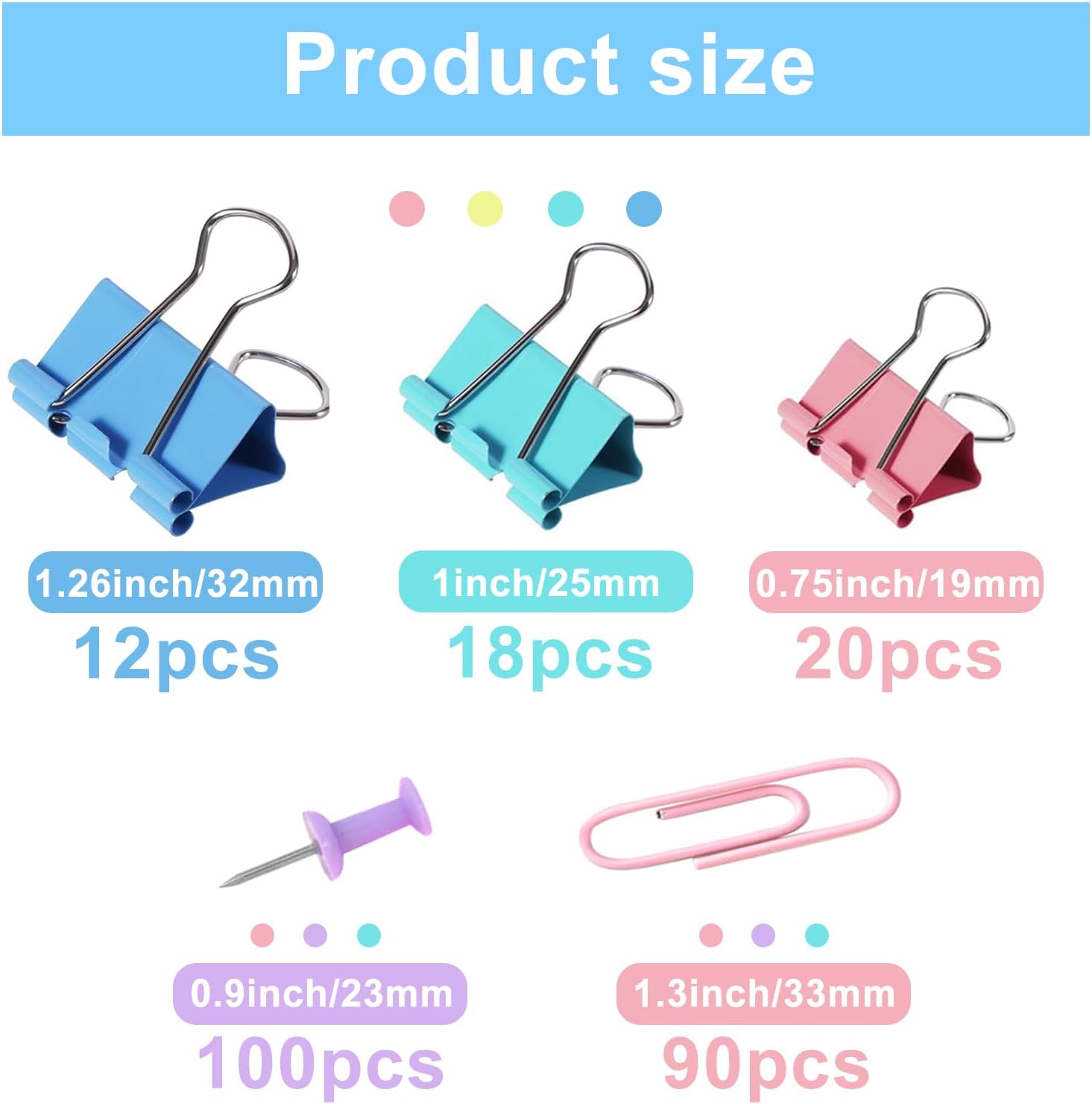 Colored Paper Clips and Binder – Binder Clip Assorted Bewertung und Preis