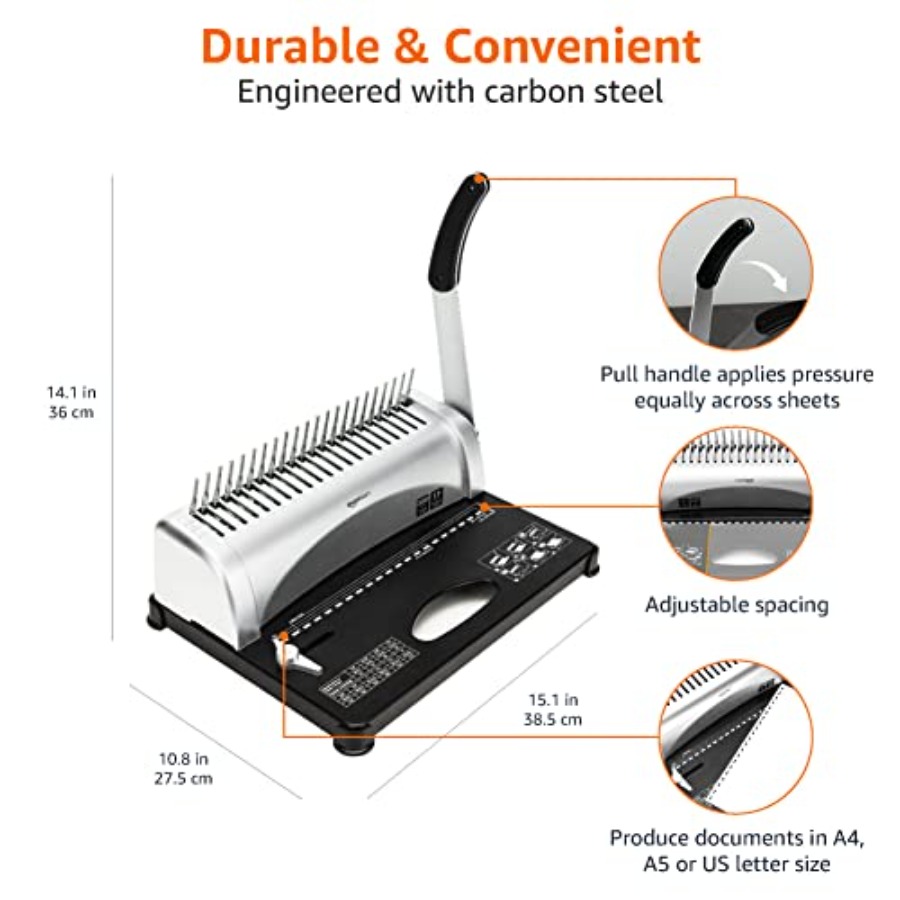 Basics Comb Binding Machine fo – Binding Comb Plastic Bewertung und Preis