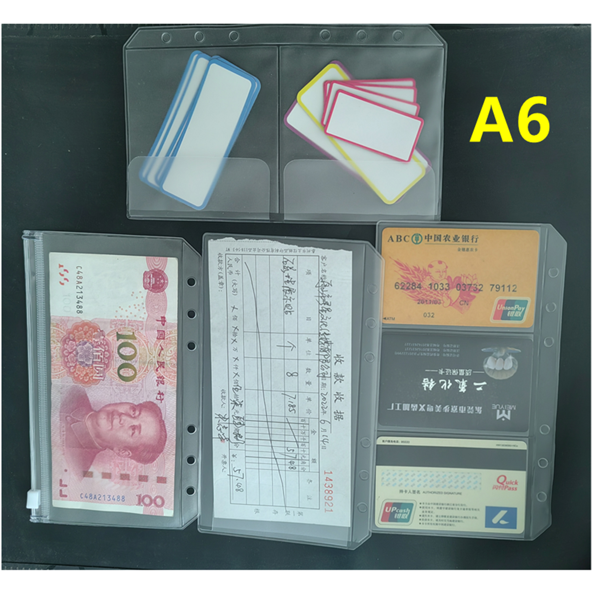 A6 Binder Pockets 6 Holes Cash – Portfolio Folder Zip Bewertung und Preis