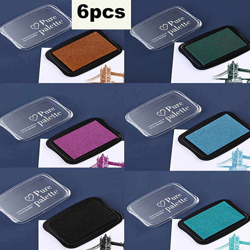 6 pieces - Retro solid color s – Self Inking Stamp Bewertung und Preis