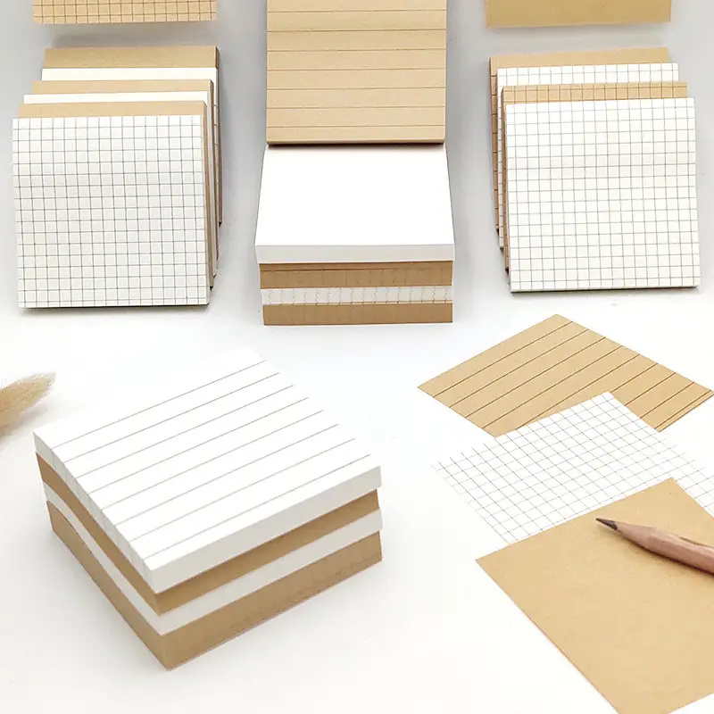 3 Packs Kraft Paper Sticky Not – Graph Paper Pad Bewertung und Preis