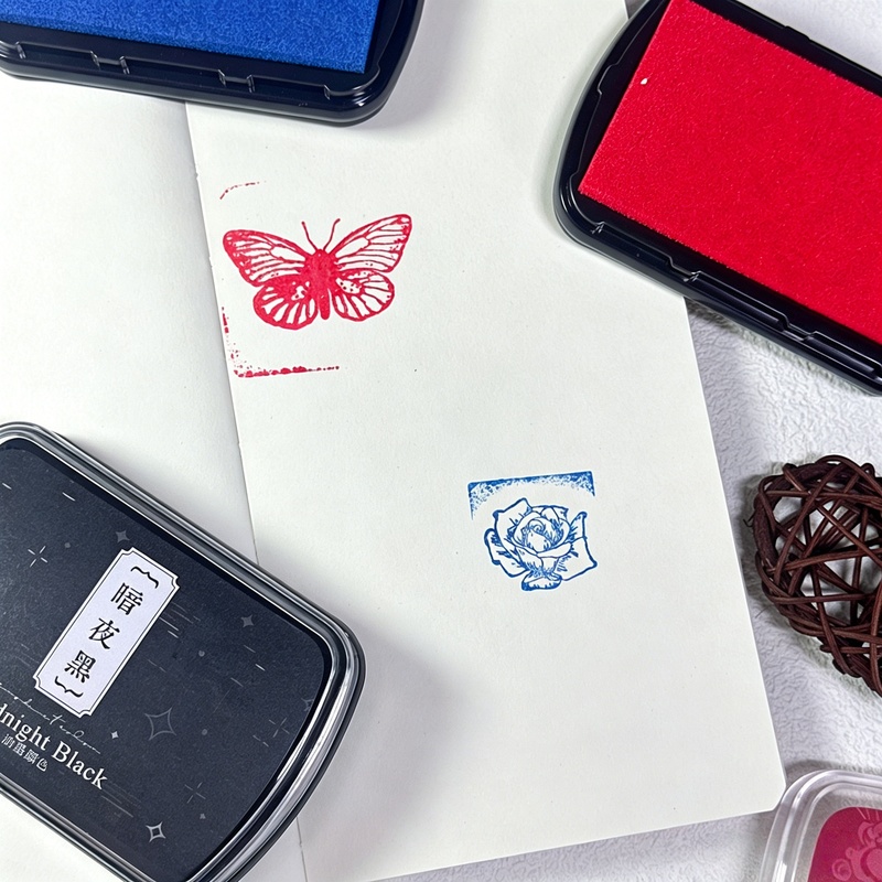 1pc Oil-Based Ink Pad, Colorfu – Self Inking Stamp Bewertung und Preis