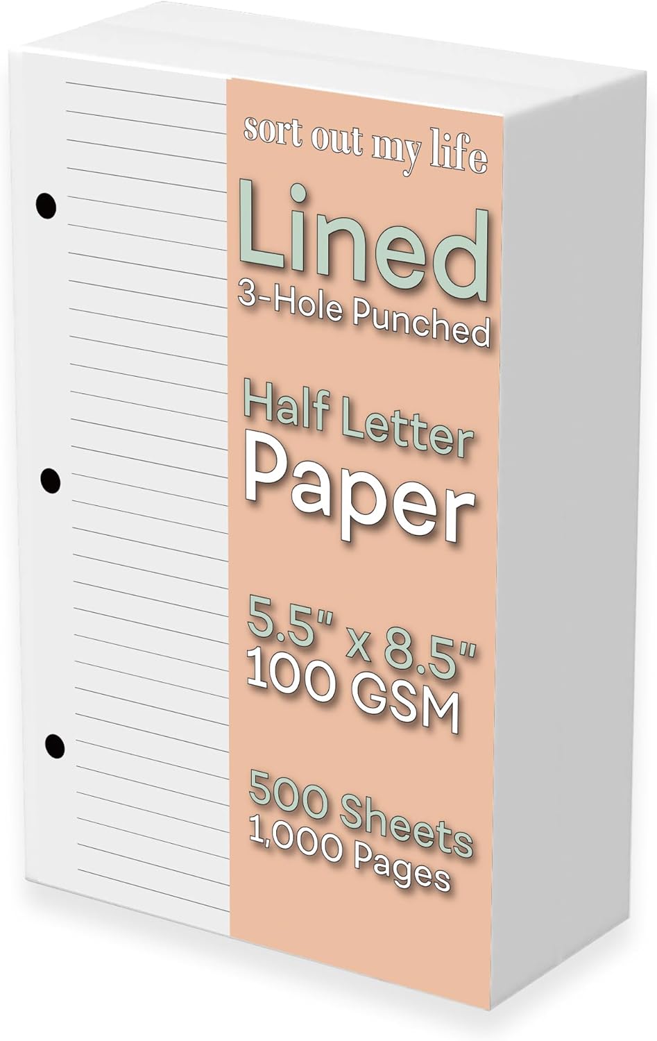 Half Letter Lined Paper, 3-Hol – Paper Punch 3 Hole Bewertung und Preis