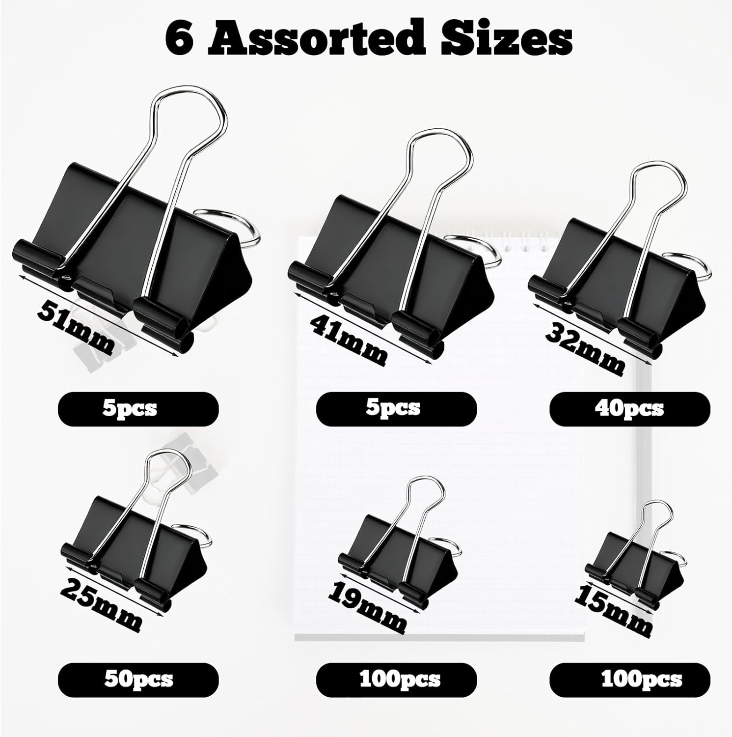 300 Pcs Binder Clips Assorted  – Binder Clip Assorted Bewertung und Preis