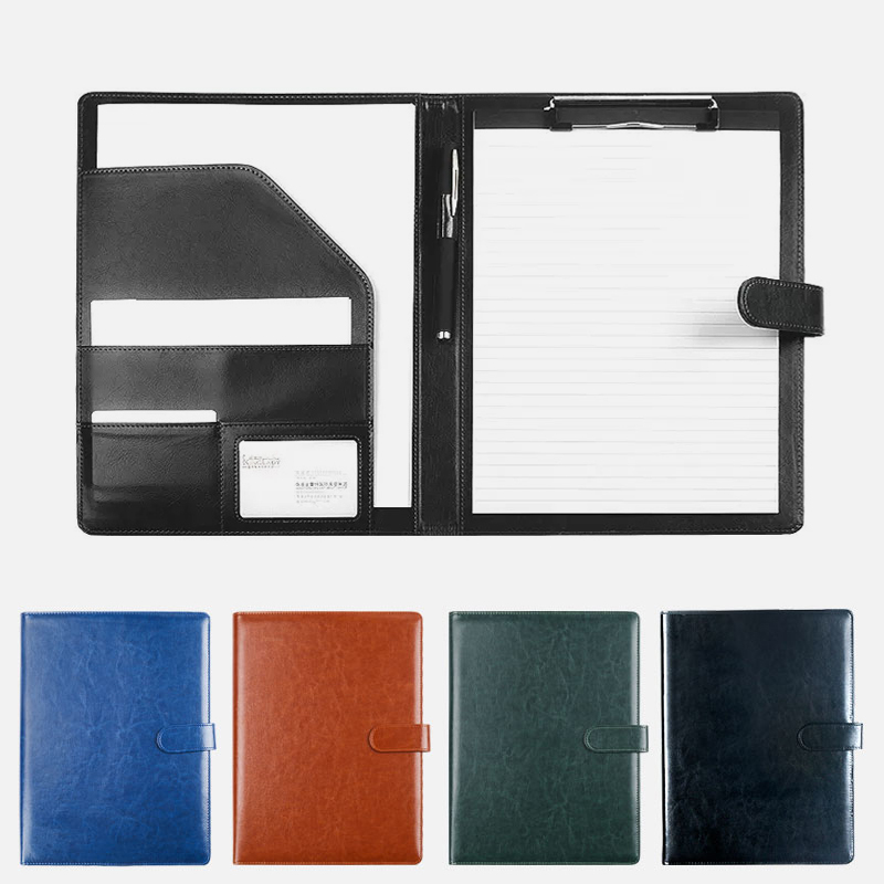 Black A4 Leather Padfolio Port – Portfolio Folder Zip Bewertung und Preis