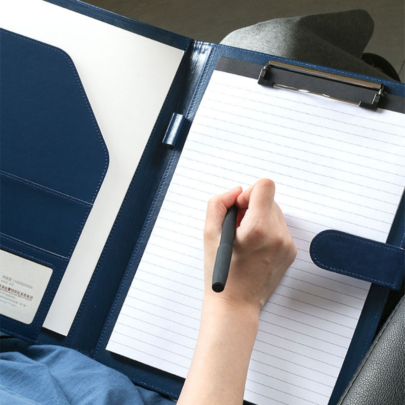 Black A4 Leather Padfolio Port – Portfolio Folder Zip Bewertung und Preis