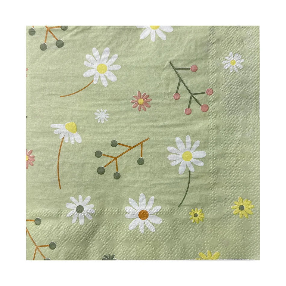 Chamomile Printed Napkin Green – Graph Paper Pad Bewertung und Preis