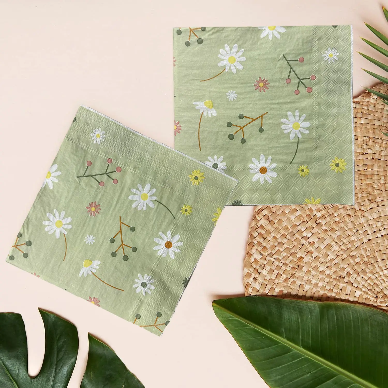 Chamomile Printed Napkin Green – Graph Paper Pad Bewertung und Preis