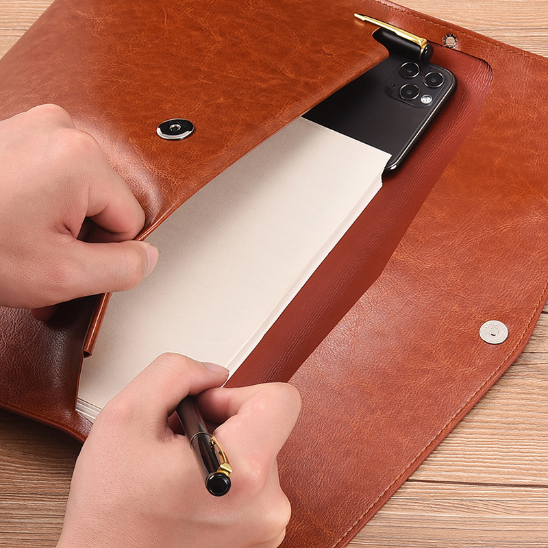 A6 A5 A4 Leather File Folder D – Portfolio Folder Zip Bewertung und Preis