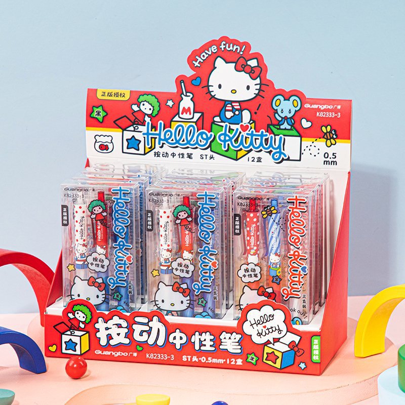 3Pcs Authorized Cartoon Kitty  – Stationery Supplier Bewertung und Preis