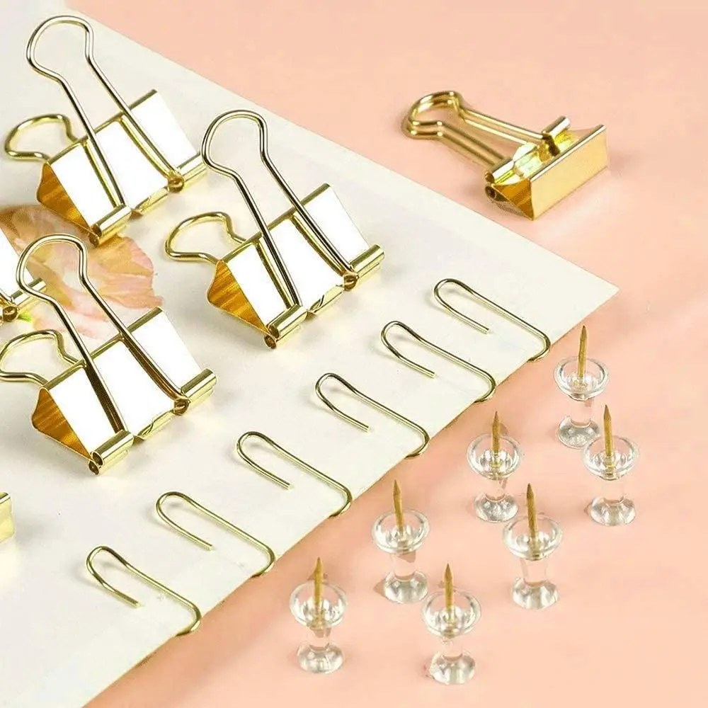Gold Paper Binder and Clips Se – Binder Clip Assorted Bewertung und Preis